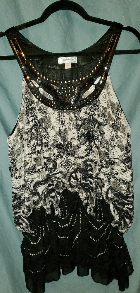 Womens Dressbarn Sleeveless Top
